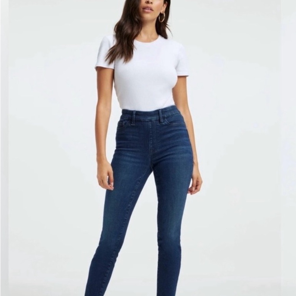 Good American Power Stretch Pull-on Skinny Jeans - NWT - 1/S